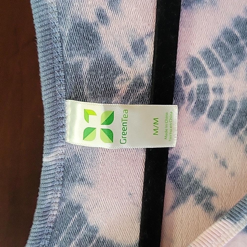 Blue Tie-Dye Women's Top - Picture 2 of 4